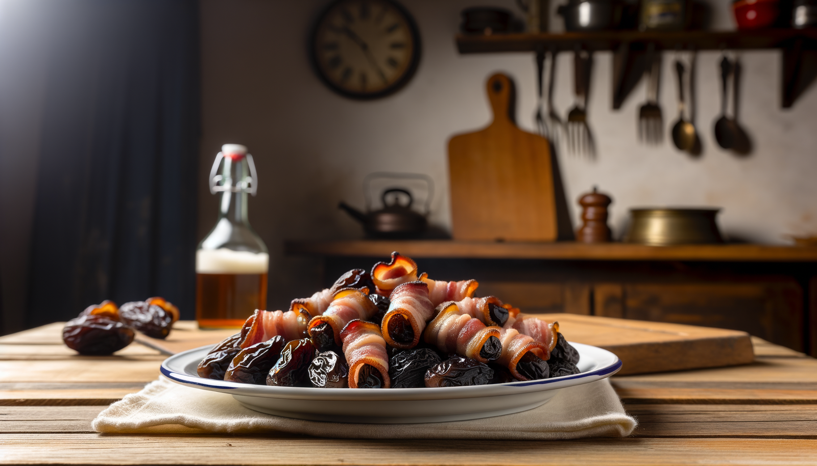 Polish Smoked Bacon-Wrapped Prunes on Arteflame Grill