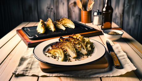 Polish Grilled Caraway Butter Cabbage