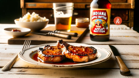 Indiana Grilled Apple Butter Pork Chops