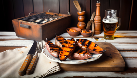 Portuguese Grilled Sweet Potatoes