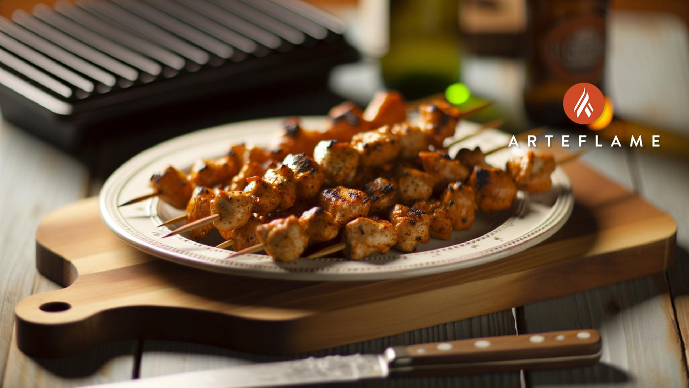 Grilled Ohio Buffalo Chicken Skewers
