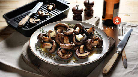 Italian Grilled Porcini Mushrooms with Thyme