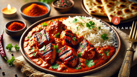 Grilled Chicken Tikka Masala with Creamy Tomato Sauce