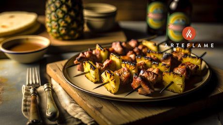 Mississippi Pineapple BBQ Pork Kabobs on the Grill