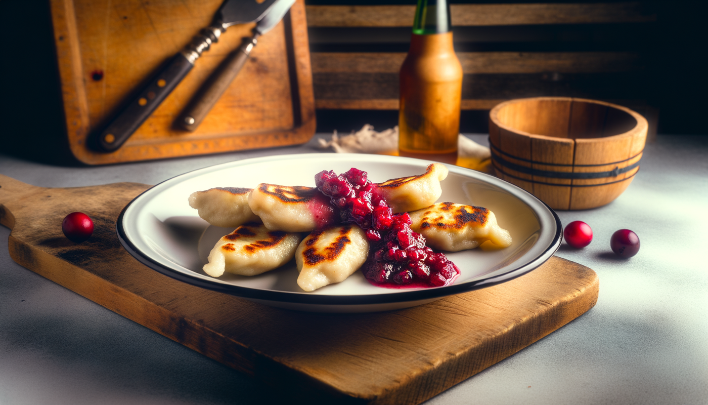 Austrian Grilled Semolina Dumplings with Cranberries