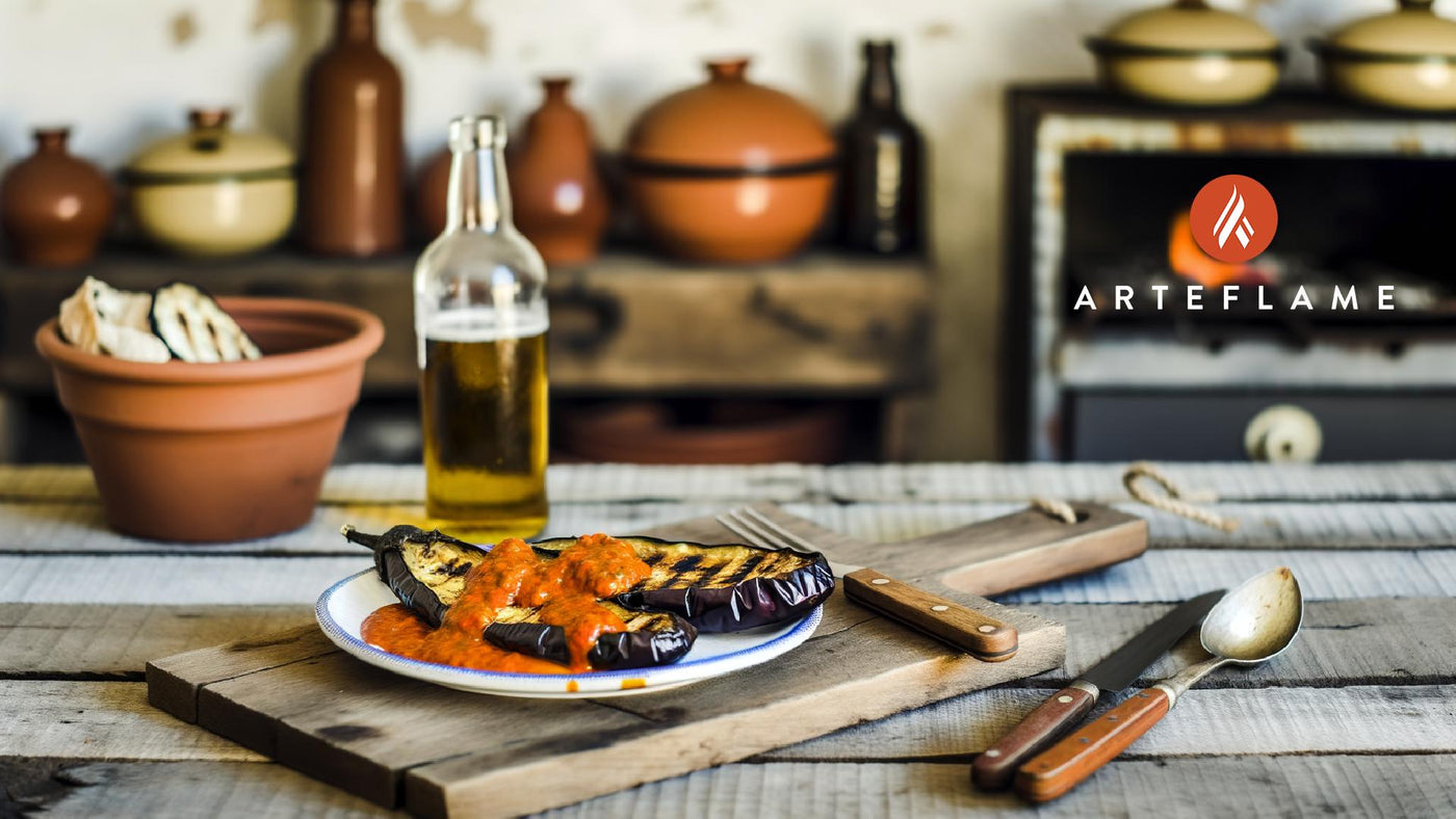 Portuguese Grilled Eggplant with Piri-Piri Sauce