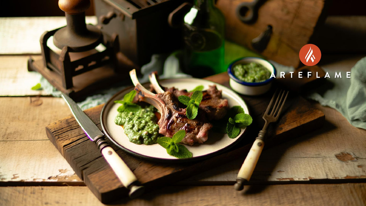 Oregon Grilled Lamb Chops with Mint Chutney