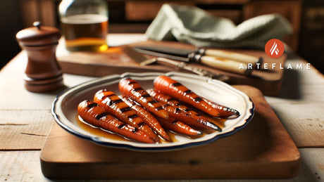 Maple Glazed Grilled Maine Carrots