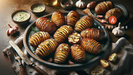 Grilled Hasselback Potatoes from @zimmysnook