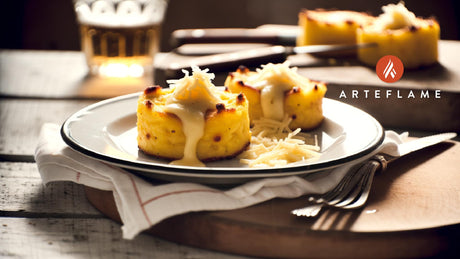 Grilled Swiss Polenta Cakes with Alpine Cheese