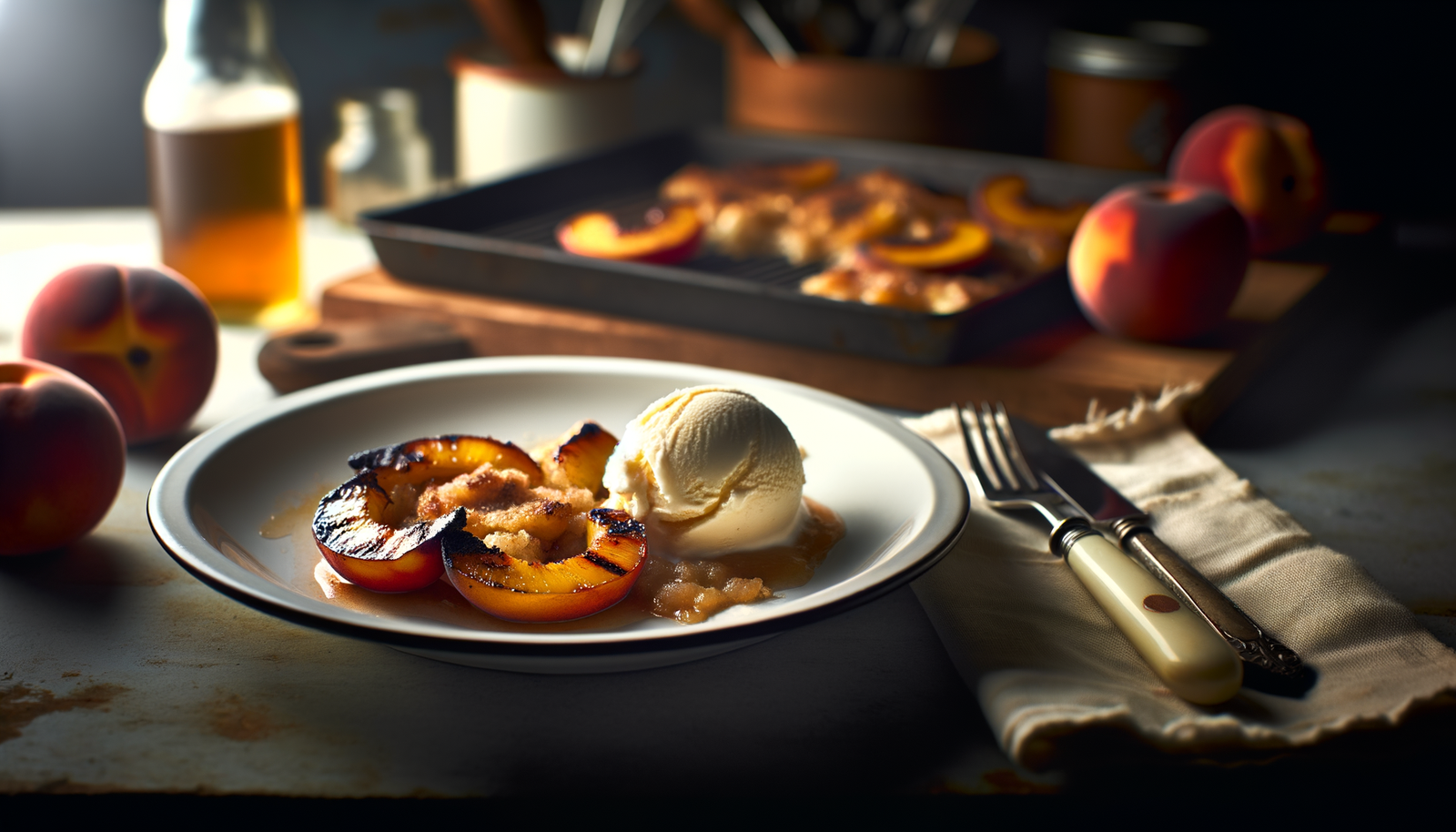 Grilled Peach Cobbler – Connecticut Style