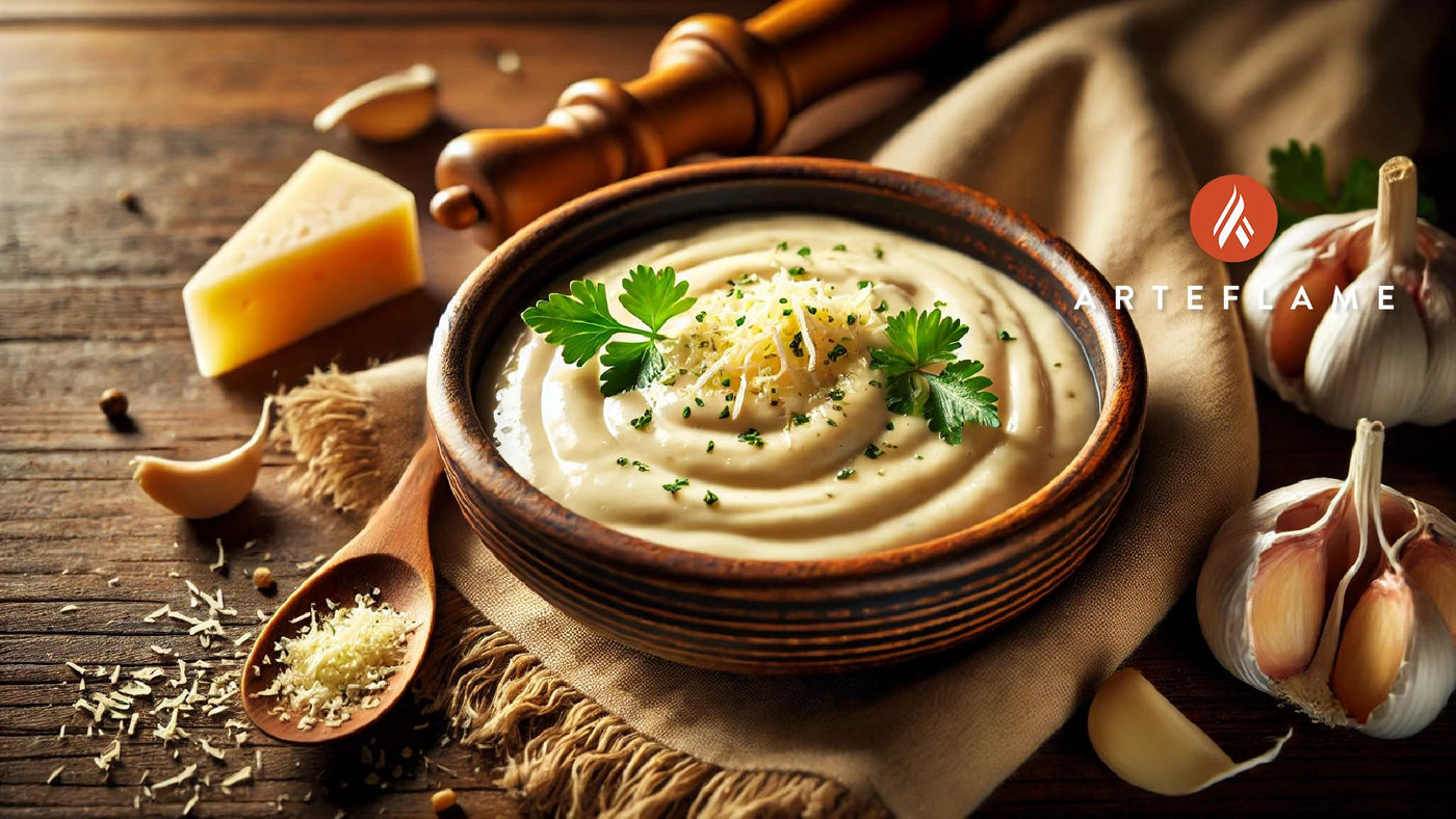 Homemade Alfredo Pasta Sauce with Garlic