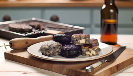 Scottish Grilled Black Pudding & Stornoway Cheese Scones