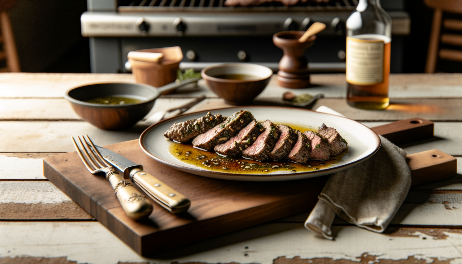 Colorado Grilled Elk Tenderloin with Whiskey Herb Marinade