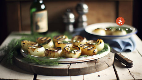 Finnish Grilled Onion Halves with Dill Butter