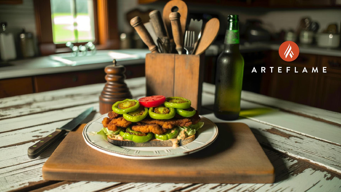 Ohio Fried Green Tomato BLT on the Arteflame
