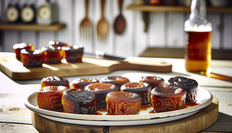 British Sticky Date and Treacle Puddings on the Grill