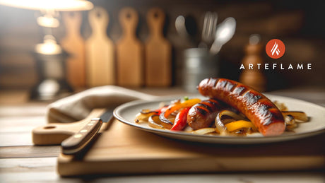 Kansas Grilled Bratwurst with Onions and Peppers