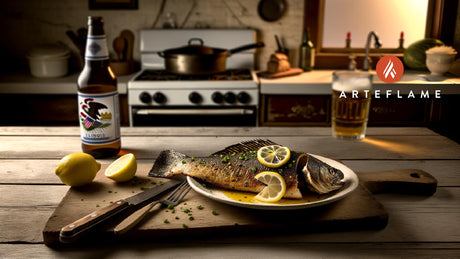 Chargrilled Illinois Walleye with Lemon Butter