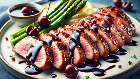 Grilled Duck Breast with Cherry Balsamic Glaze on the Arteflame Grill