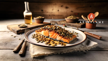 Austrian Styrian Pumpkin Seed Crusted Salmon