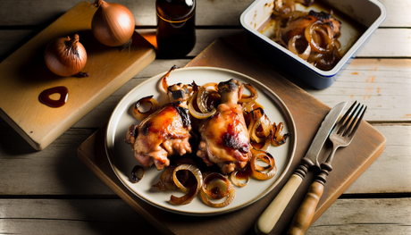 Norwegian BBQ Chicken Thighs with Caramelized Onion