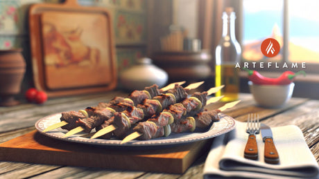 Grilled Greek Meat Skewers on the Arteflame Grill