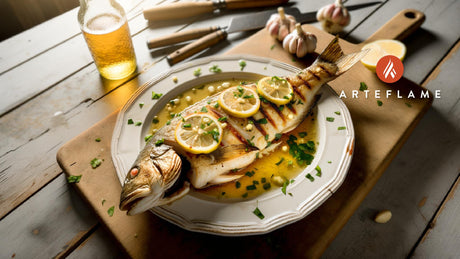 Maine Grilled Whole Haddock with Garlic Butter