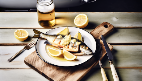 Swedish Grilled Pike Perch with Lemon Butter