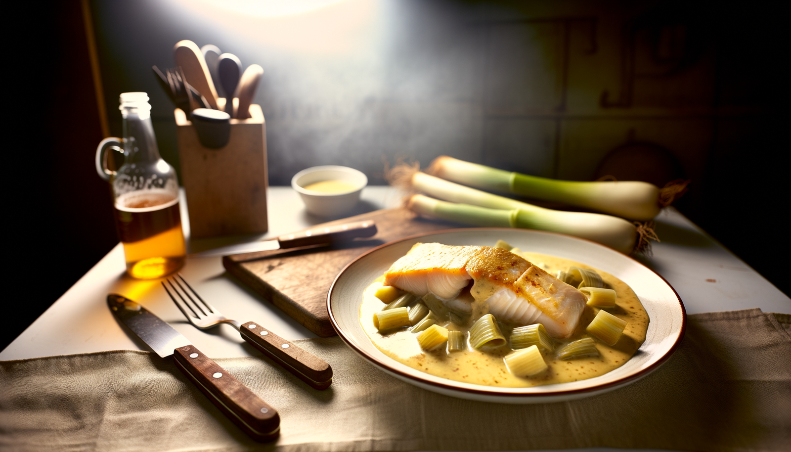 Norwegian Smoked Haddock with Leek and Cream