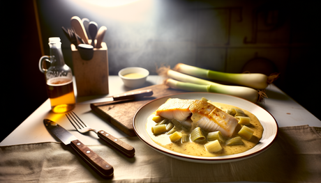 Norwegian Smoked Haddock with Leek and Cream