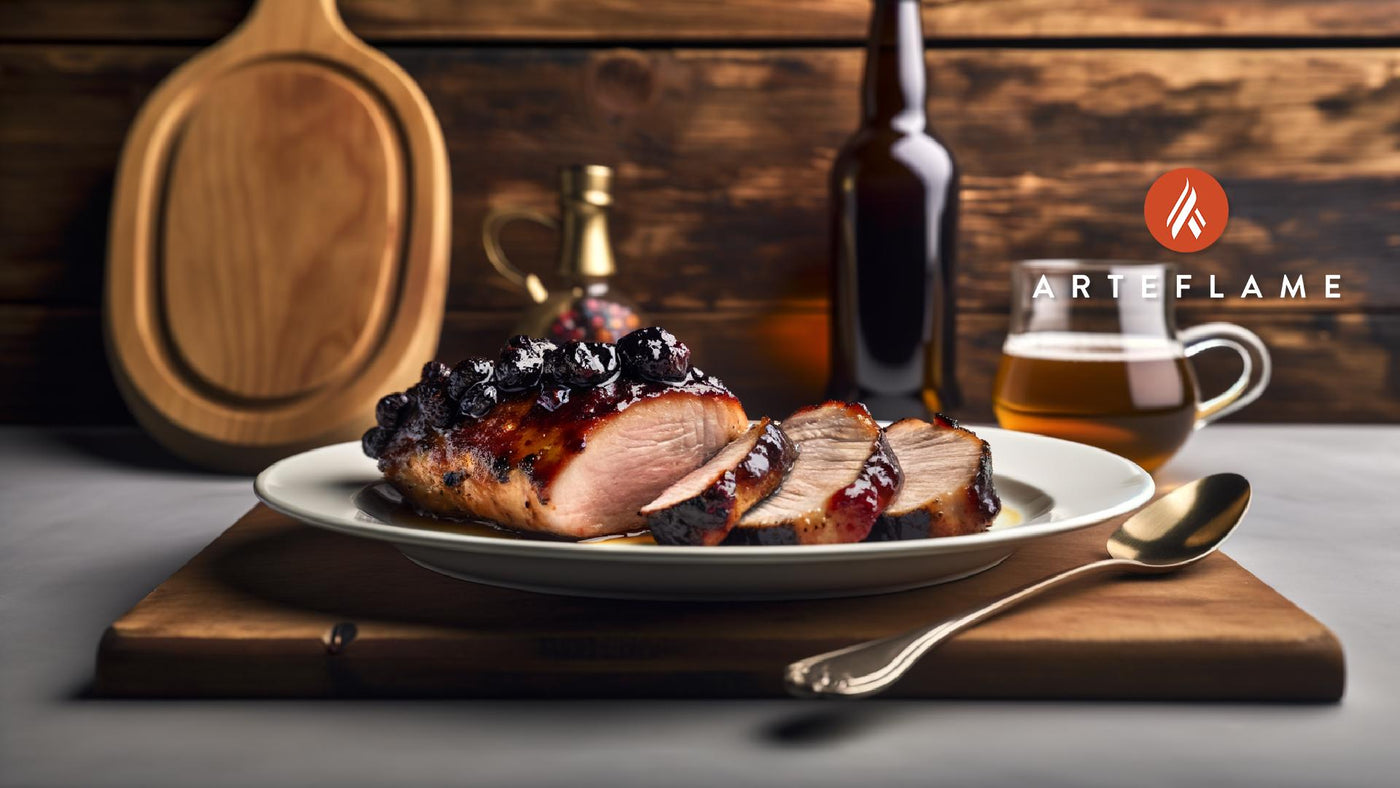 Kentucky Blackberry Bourbon Glazed Pork Tenderloin
