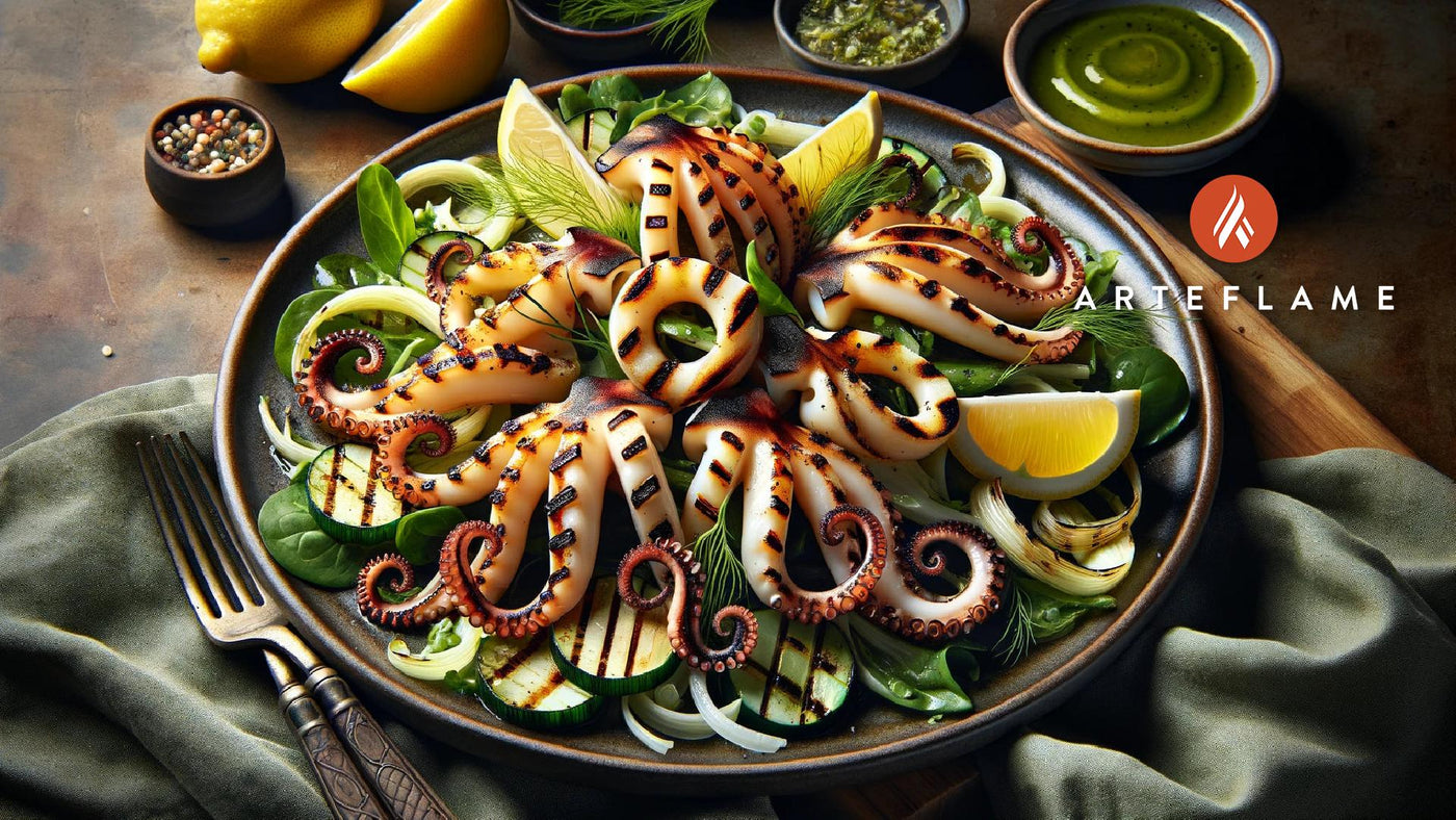 Grilled Calamari Salad Recipe - Arteflame Grill Perfection