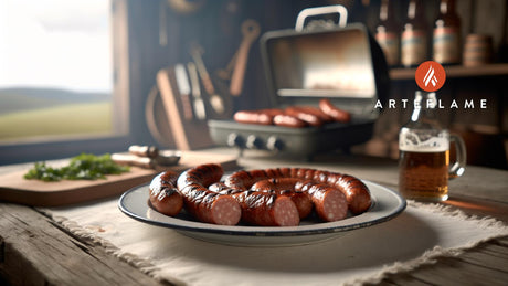 Swedish Smoked Sausage (Rökt Korv) on Arteflame Grill