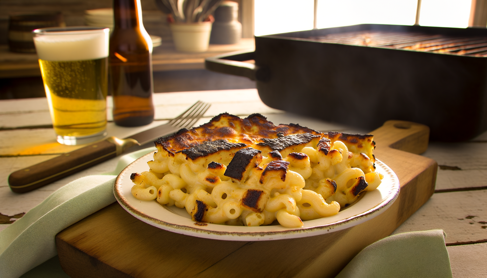 Alabama Grilled White Cheddar Mac & Cheese