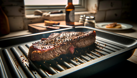 British Grilled Garlic and Black Pepper Steak