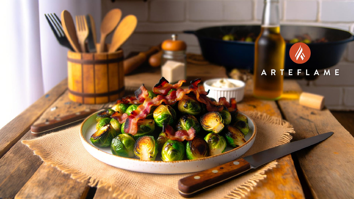 Kansas-Style Charred Brussels Sprouts with Bacon