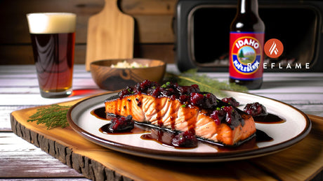 Idaho Huckleberry BBQ Glazed Salmon on Arteflame Grill