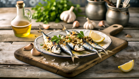 Italian Grilled Sardines with Garlic and Parsley