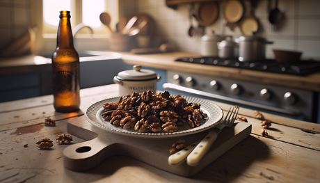 Dutch-Style Spiced Roasted Walnuts on the Grill