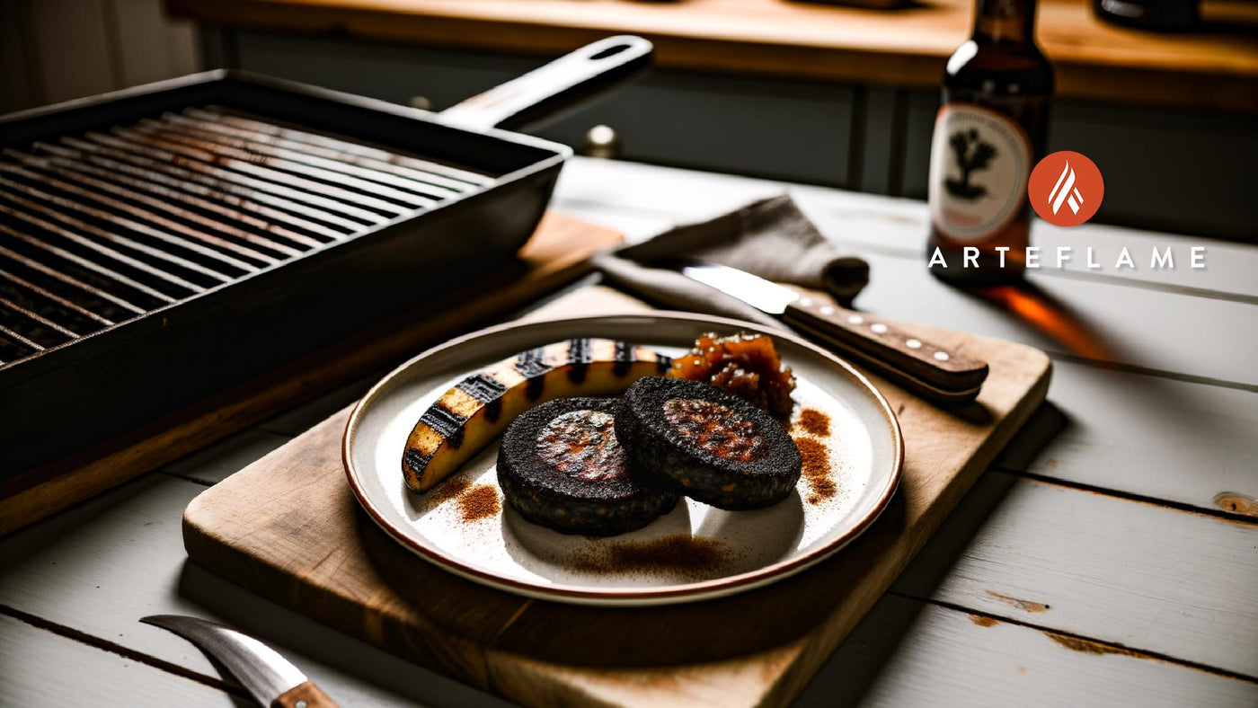 Welsh Grilled Black Pudding with Apple Chutney