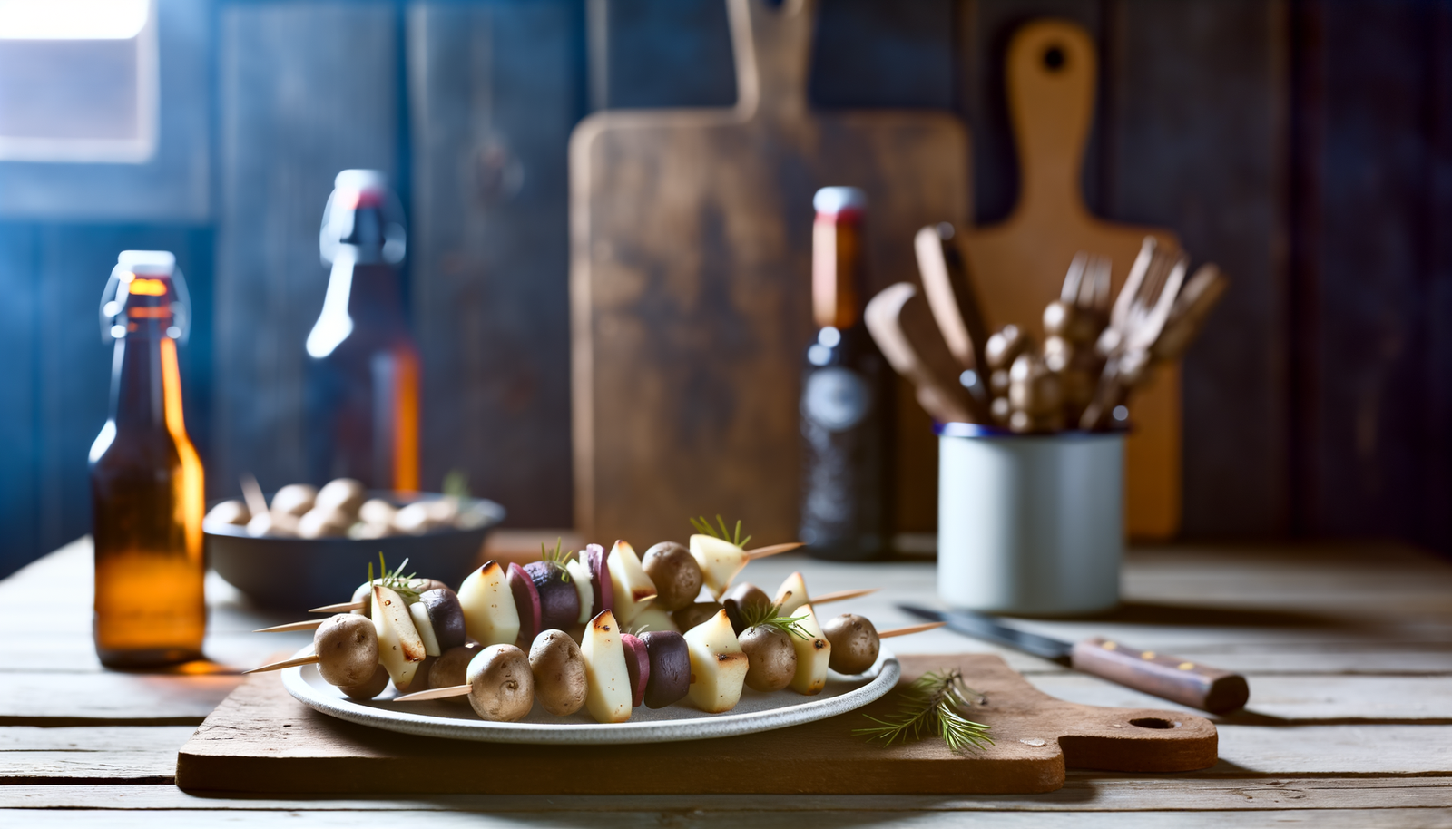 Finnish Winter Root Vegetable Skewers on Arteflame