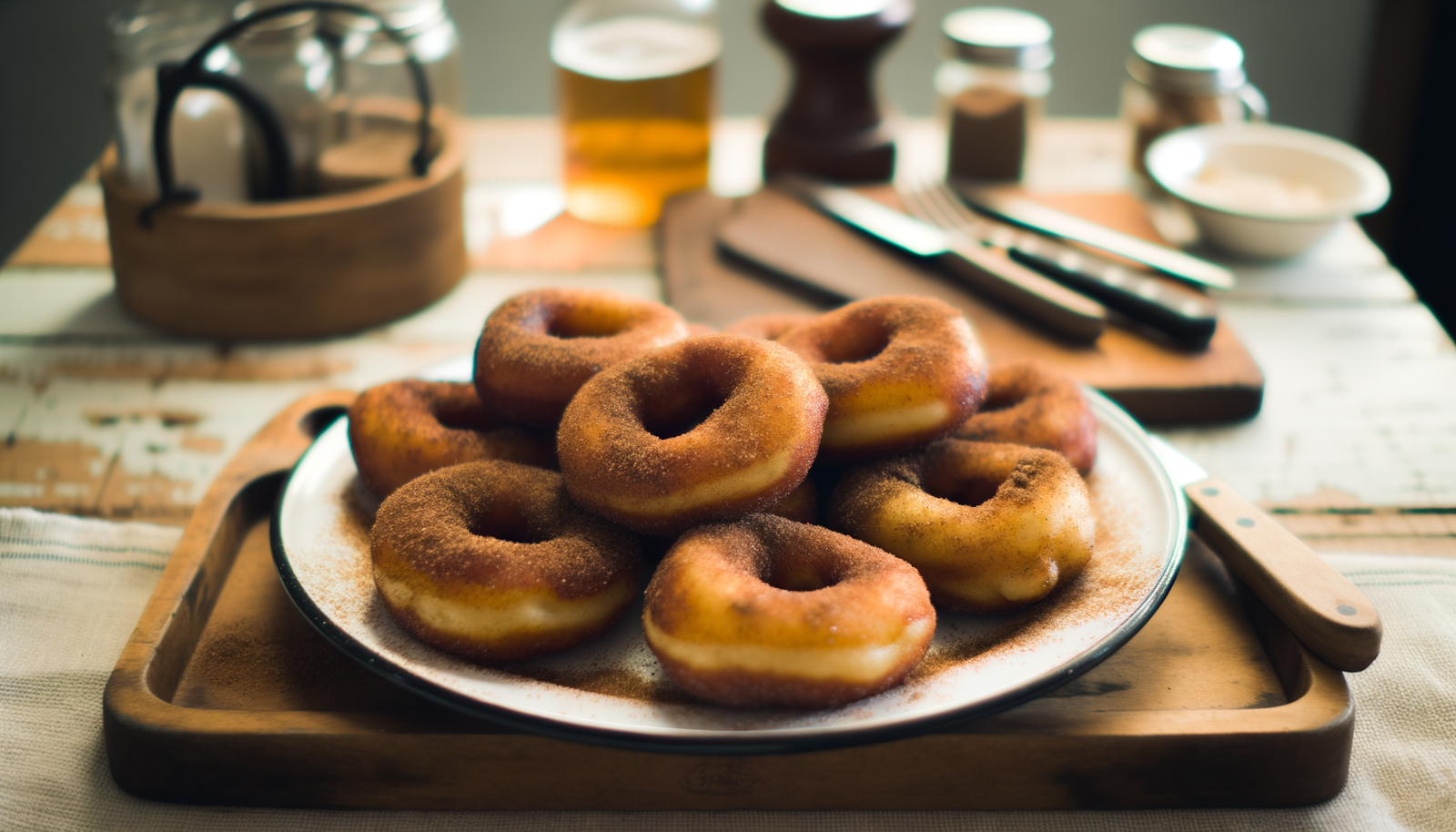 Grilled Nutmeg Donuts - Connecticut Style