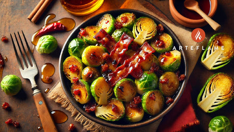 Thanksgiving Maple Bacon Brussels Sprouts on the Arteflame Grill