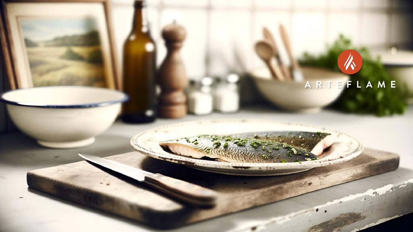 Danish Winter Herb Crusted Trout on Arteflame Grill