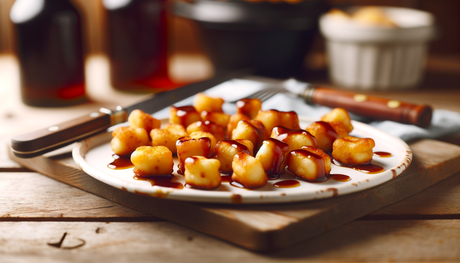 Kansas Grilled Cheese Curds with BBQ Honey Drizzle