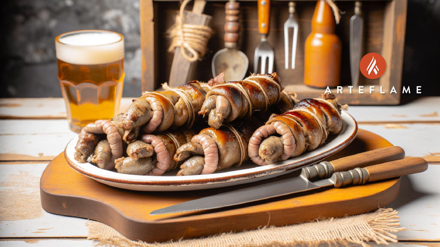 Greek Kokoretsi - Grilled Lamb Offal on Arteflame