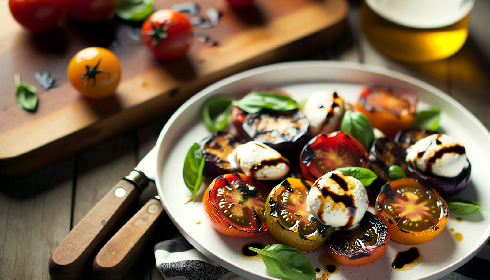 Grilled California Heirloom Tomato Salad