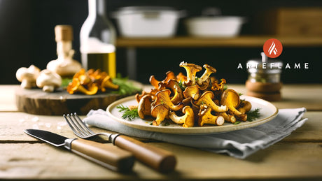 Grilled Alaska Chanterelle Mushrooms with Butter & Herbs