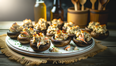 Delaware Crab-Stuffed Mushrooms on the Arteflame Grill